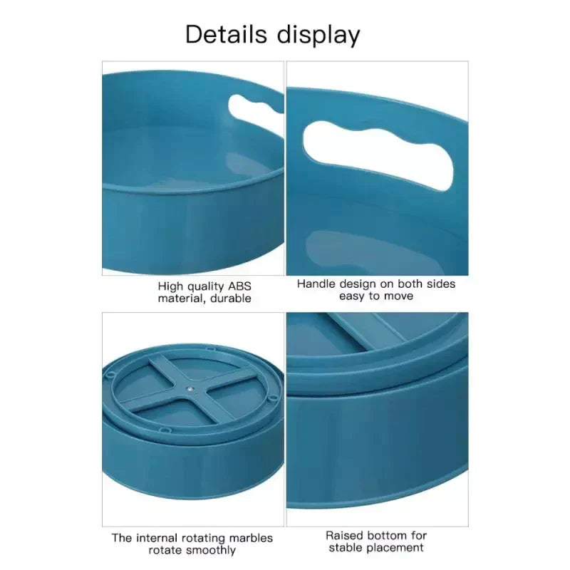 Rotating Storage Tray 360° – Space-Saving Spinning Organizer | Perfect for Pakistani Homes 🇵🇰"