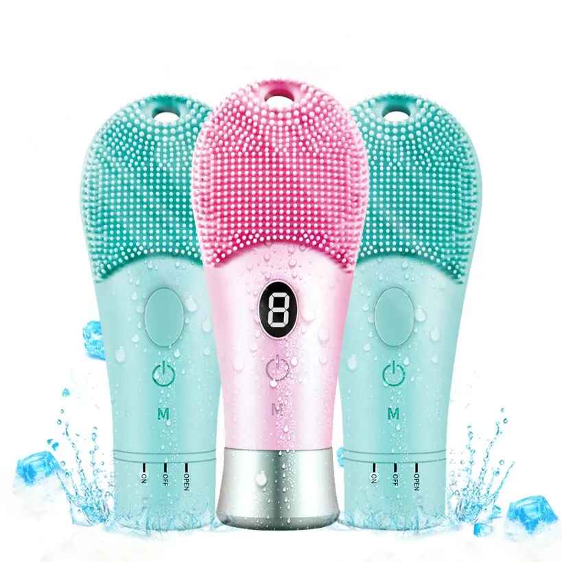 9-Speed Ultrasonic Skin Scrubber – Professional Facial Cleansing Brush with Sonic Vibration & Silicon Bristles | Blackhead Remover | Rechargeable & Waterproof