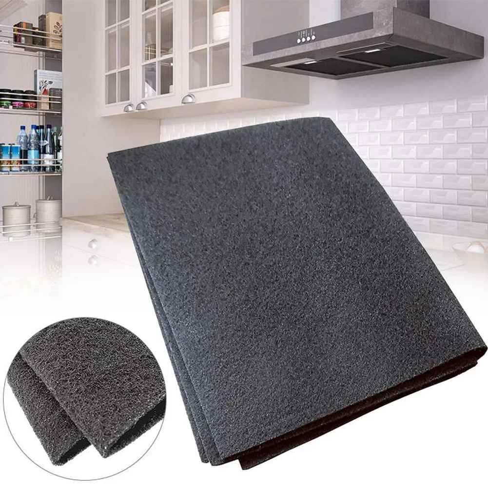 1PC Carbon Range Hood Filter (57x47cm) | Activated Charcoal Odor Absorber | Universal Cooker Hood Spare Part