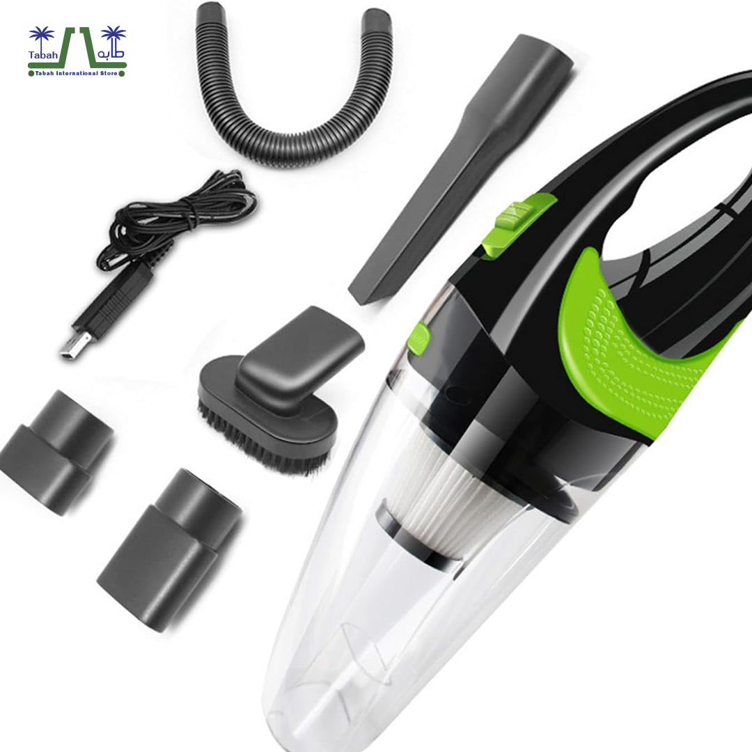Portable Rechargeable Vacuum Cleaner – Powerful Cordless Handheld Vacuum | 12000Pa Suction | 30 Mins Runtime | Ideal for Cars, Homes & Pet Hair