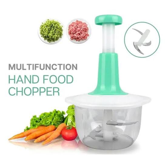 Manual Hand Push Chopper – Multifunctional Vegetable & Meat Grinder | 1.5L Capacity, Easy to Use