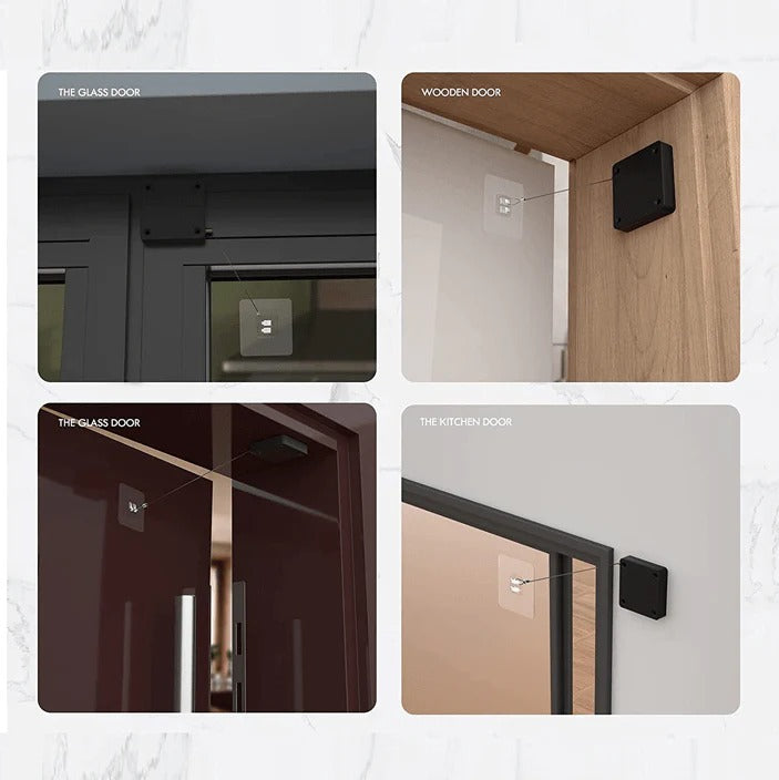 Punch-Free Automatic Door Closer – Effortless, Quiet & Durable Door Closer for Home