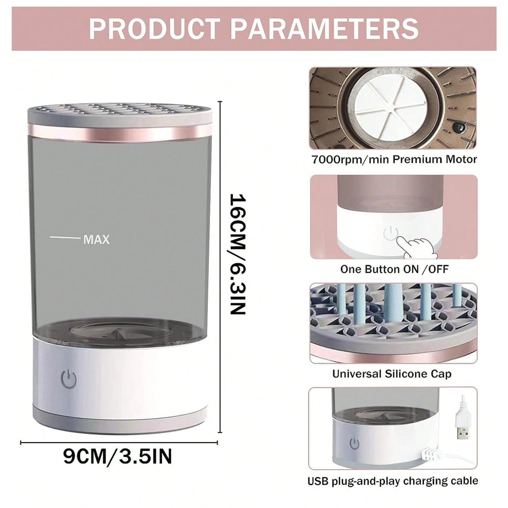 Electric Makeup Brush Cleaner – Fast, Easy & Hygienic Makeup Tool Cleaner for Flawless Beauty Perfect for Pakistani Makeup Lovers 🇵🇰 | Rechargeable & Portable