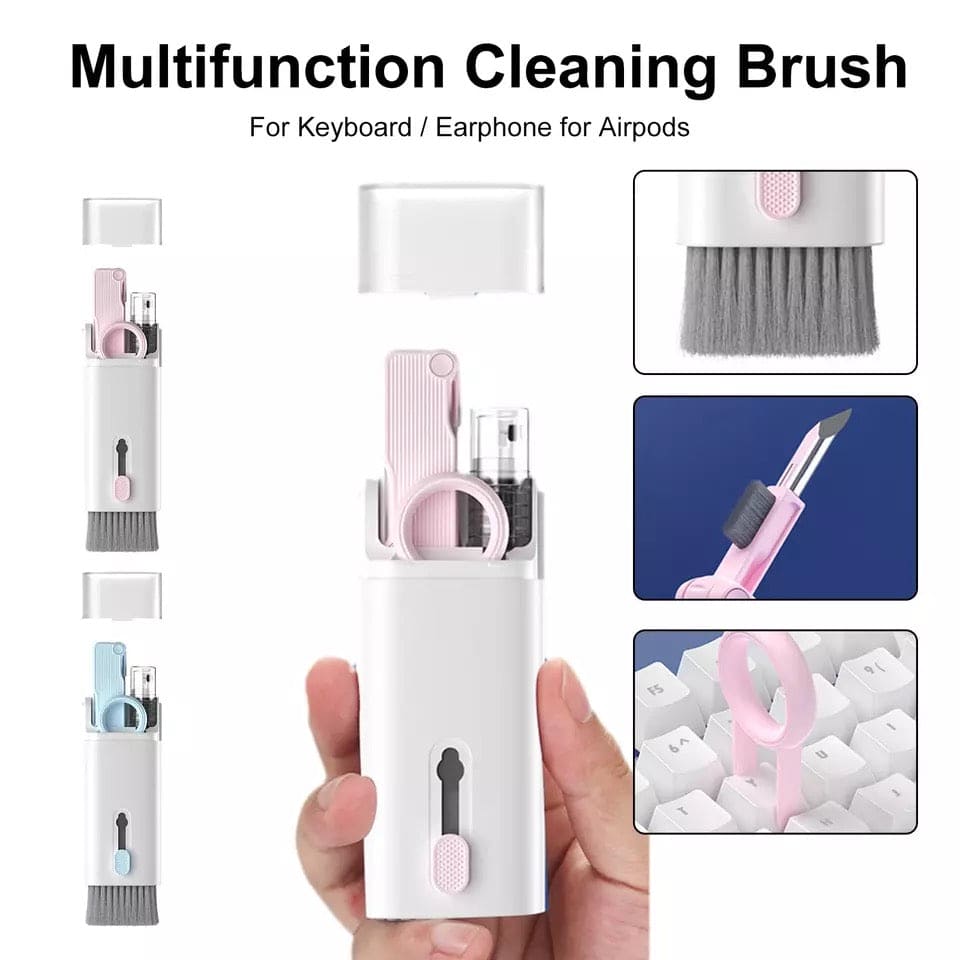 7 in 1 Cleaning Brush Set – Multifunctional Cleaning Kit for Phones, Keyboards & More | Compact & Easy to Use