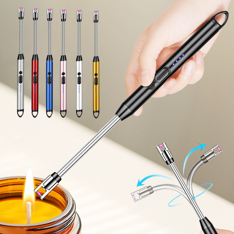 USB Rechargeable Arc Lighter – Flameless Ignition Gun for Gas Stoves, Candles & More | Windproof & Child-Safe | 3000+ Uses Per Charge